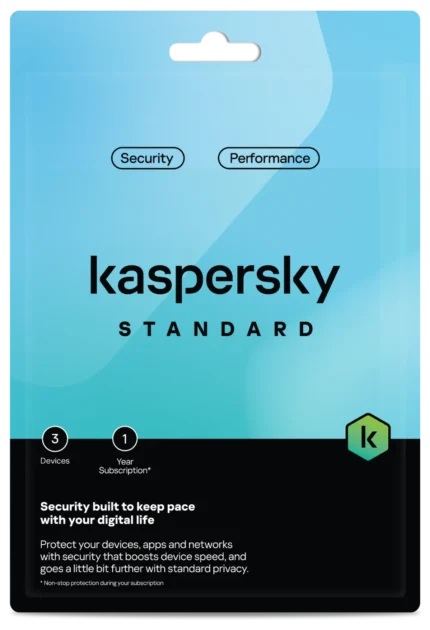 Kaspersky STANDARD (03 User) One Year Licensed Three Device Virus Guard