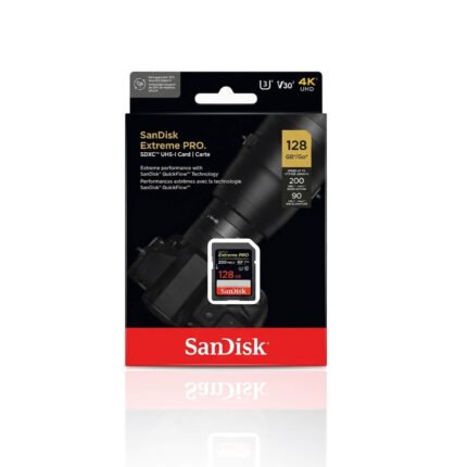 SanDisk 128GB Extreme Pro up to 200 MB/S SD Card (2YW)
