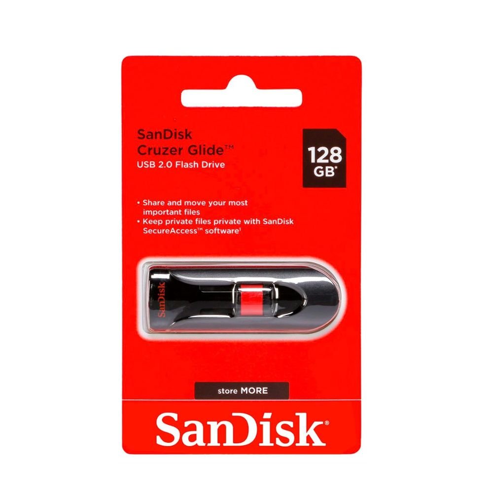 xr:d:DAFZYjAQk10:24,j:72899327,t:23030303 SanDisk 128GB Cruzer Glide USB 3.0 Flash Drive (3YW) - Image 1