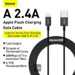 Baseus USB to Iphone 2.4A Superior Series Fast Charging Cable 2M (Apple) (6MW) - Image 8