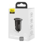 Baseus Grain Pro Car Charger (Dual USB 4.8A ) Black -(6MW) - Image 3