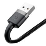 Baseus cafule Cable USB For lightning 1.5A 2M Gray+Black - (6MW) - Image 3
