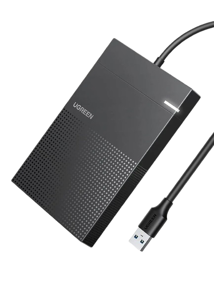 61ENtikKSAL._SL1500-removebg-preview UGREEN 2.5 Inch SATA HDD / SSD 5GBPS Hard Drive Enclosure – US221-30847(01YW) - Image 1