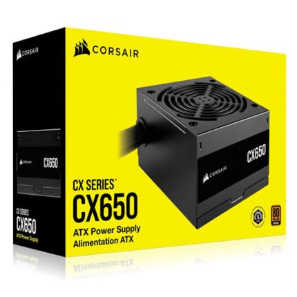 Corsair CX650 80 Plus Bronze Certified Power Supply 650W (3YW)