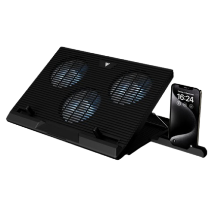 Gamdias AETHER E1-7301 3x120mm Fan Laptop Cooling Pad (01YW)