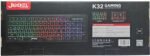 JEDEL K32 Gaming Backlighting USB Keyboard = Black Desgin (06MW) - Image 2