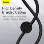 Baseus High Density Braided Fast Charging Data Cable Type-C to iP PD 20W 1m Black-(6MW) - Image 11