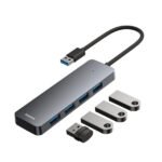 Baseus UltraJoy Series 4-Port HUB Lite 15cm Space Grey (USB A to USB3.0*4) (6MW) - Image 11