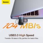 Baseus AirJoy Series Card Reader Black 3.0 Dual Read (6MW) - Image 6