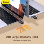 Baseus AirJoy Series Card Reader Black 3.0 Dual Read (6MW) - Image 7