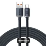 Baseus Crystal Shine Series Fast Charging Data Cable USB to Type-C 100W 1.2m Black-(6MW) - Image 13