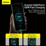 Baseus Crystal Shine Series Fast Charging Data Cable USB to Type-C 100W 1.2m Black-(6MW) - Image 5