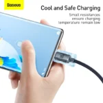 Baseus Crystal Shine Series Fast Charging Data Cable USB to Type-C 100W 1.2m Black-(6MW) - Image 6