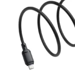 Baseus Silky Series Fast Charging Cable USB to iP 2.4A 1m Cluster Black - (6MW)) - Image 4