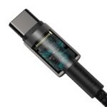 Baseus Tungsten Gold Fast Charging Data Cable Type-C to Type-C 100W 1m Black -(6MW) - Image 3