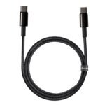 Baseus Tungsten Gold Fast Charging Data Cable Type-C to Type-C 100W 1m Black -(6MW) - Image 11