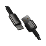 Baseus Tungsten Gold Fast Charging Data Cable USB to Type-C 100W 1m Black (6MW) - Image 3