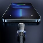 Baseus Crystal Shine Series Fast Charging Data Cable USB to iP 2.4A 1.2m Black- (6MW) - Image 13