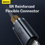 Baseus Crystal Shine Series Fast Charging Data Cable USB to iP 2.4A 1.2m Black- (6MW) - Image 7
