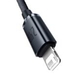 Baseus Crystal Shine Series Fast Charging Data Cable USB to iP 2.4A 1.2m Black- (6MW) - Image 9