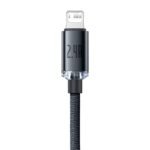Baseus Crystal Shine Series Fast Charging Data Cable USB to iP 2.4A 1.2m Black- (6MW) - Image 10