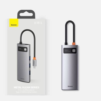 Baseus Lite / Air Joy - Lite Series 5-Port Type-C HUB Docking Station (Type-C to HDMI+USB3.0*3+PD) Black- (6MW)