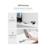 Baseus Lite / Air Joy - Lite Series 5-Port Type-C HUB Docking Station (Type-C to HDMI+USB3.0*3+PD) Black- (6MW) - Image 6