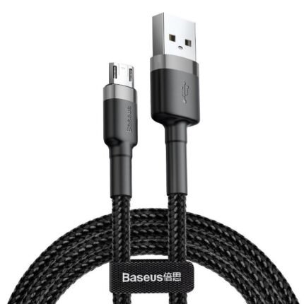 Baseus cafule Cable USB For Micro 2.4A 1M Gray+Black -(6MW)