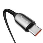 Baseus Display Fast Charging Data Cable Type-C to C 100W 1m Black -(6MW) - Image 4