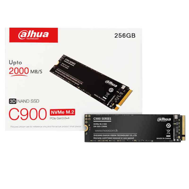 DAHUA-C900-256GB-M.2-NVMe-SSD-HARD-DRIVE Dahua C900 256GB PCIe Gen3x4 NVMe SSD (03YW) - Image 1