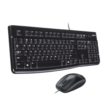 Logitech MK120 Key Board & Mouse USB Combo Pack (01YW)