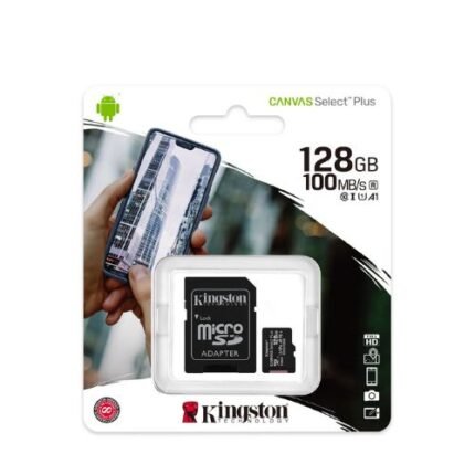 Kingston 128GB Micro SD Memory Card up to100MB/S (5YW)