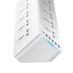 LDNIO SC106 10 Power Socket PD 20W Fast Charging Smart Power Strips 10 Universal Standard Charging Power Extension 2M (6MW) - Image 6