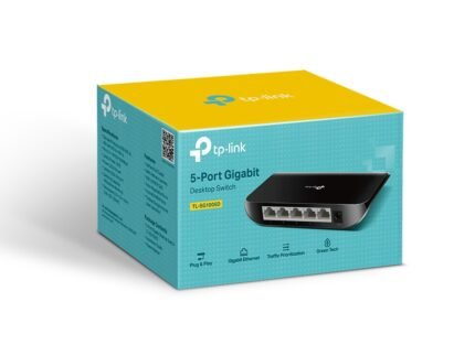TP Link 5 Port Gigabit Network Switch Model TL-SG1005D (10/100/1000 Mbps) (1YW)