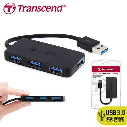 Transcend-USB-3.0-4-Port-Hub-Ultra-Thin-USB-Hub Transcend 4 Port USB 3.0 HUB (6MW) - Image 1