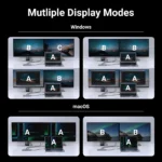 UGREEN 10 in 1 Type-C Multifunction Hub (Type-C to 2xHDMI 1xUSB-A 3.0 1xType-C 3.0 2xUSB-A 2.0 SD/TF RJ45 PD) – CM639 - 15534 (1YW) - Image 5