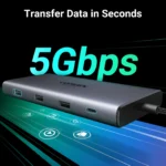 UGREEN 10 in 1 Type-C Multifunction Hub (Type-C to 2xHDMI 1xUSB-A 3.0 1xType-C 3.0 2xUSB-A 2.0 SD/TF RJ45 PD) – CM639 - 15534 (1YW) - Image 7