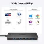 UGREEN 4-Port USB to USB 3.0 HUB CM219 / 25851- 15CM (1YW) - Image 6