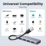 UGREEN 4-Port USB3.0 Hub with Type-C Power - CM219 - 50985 - 15CM (1YW) - Image 7