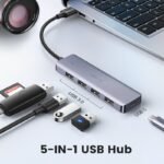 UGREEN 4-Port USB3.0 Hub with Type-C Power - CM219 - 50985 - 15CM (1YW) - Image 3