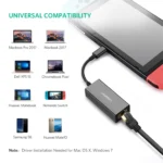 UGREEN Type-C to 1000Mbps Gigabit Ethernet Adapter – US236 – 50307- (1YW) - Image 6