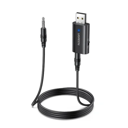 UGREEN USB to 3.5mm Bluetooth Transmitter & Receiver Adapter with Audio For Call - CM523 - 60300 -(1YW)