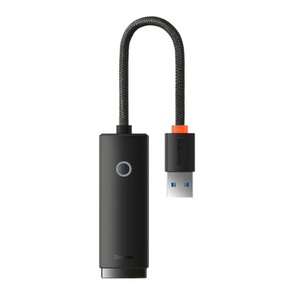 Baseus Lite Series Ethernet Adapter USB-A to RJ45 LAN Port (100Mbps) Black- (6MW)