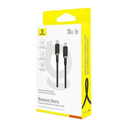 Baseus Dura Series Fast Charging Cable Type-C to Type-C 100W 1m Gold+Black -(6MW)