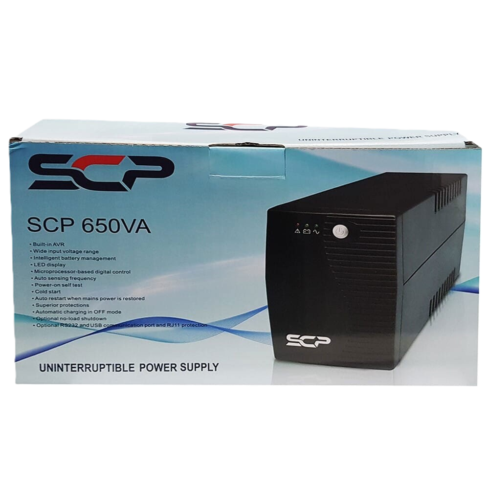 scp-650va-1000x1000 SCP 650VA Line Interactive UPS (2YWC/1YWB) - Image 1