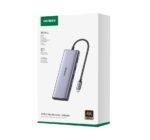 UGREEN 10 in 1 Type-C To 3*USB 3.0 A+HDMI+VGA+RJ45 Gigabit + SD/TF+AUX3.5mm+PD - CM498 - 15601 (1YW)