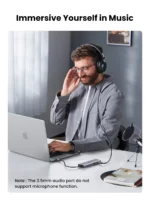 UGREEN 10 in 1 Type-C To 3*USB 3.0 A+HDMI+VGA+RJ45 Gigabit + SD/TF+AUX3.5mm+PD - CM498 - 15601 (1YW) - Image 11