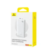 Baseus Airpow Lite Power Bank 10000mAh 15W Moon White (With Simple Series Data Cable USB to Type-C 30cm White) - - Image 5