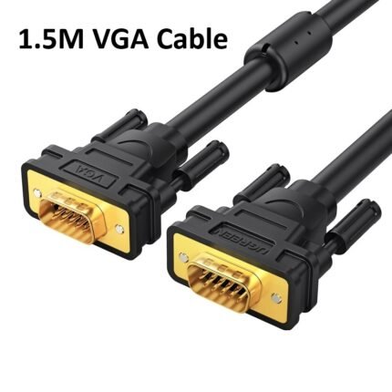 UGREEN VGA Male to Male Cable 1.5m 1080P@60Hz (Black) – VG101 – 11630-(1YW)