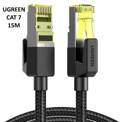 UGREEN CAT 7 Pure Copper Ethernet Cable Braided 15M (Black) 10643-(1YW)